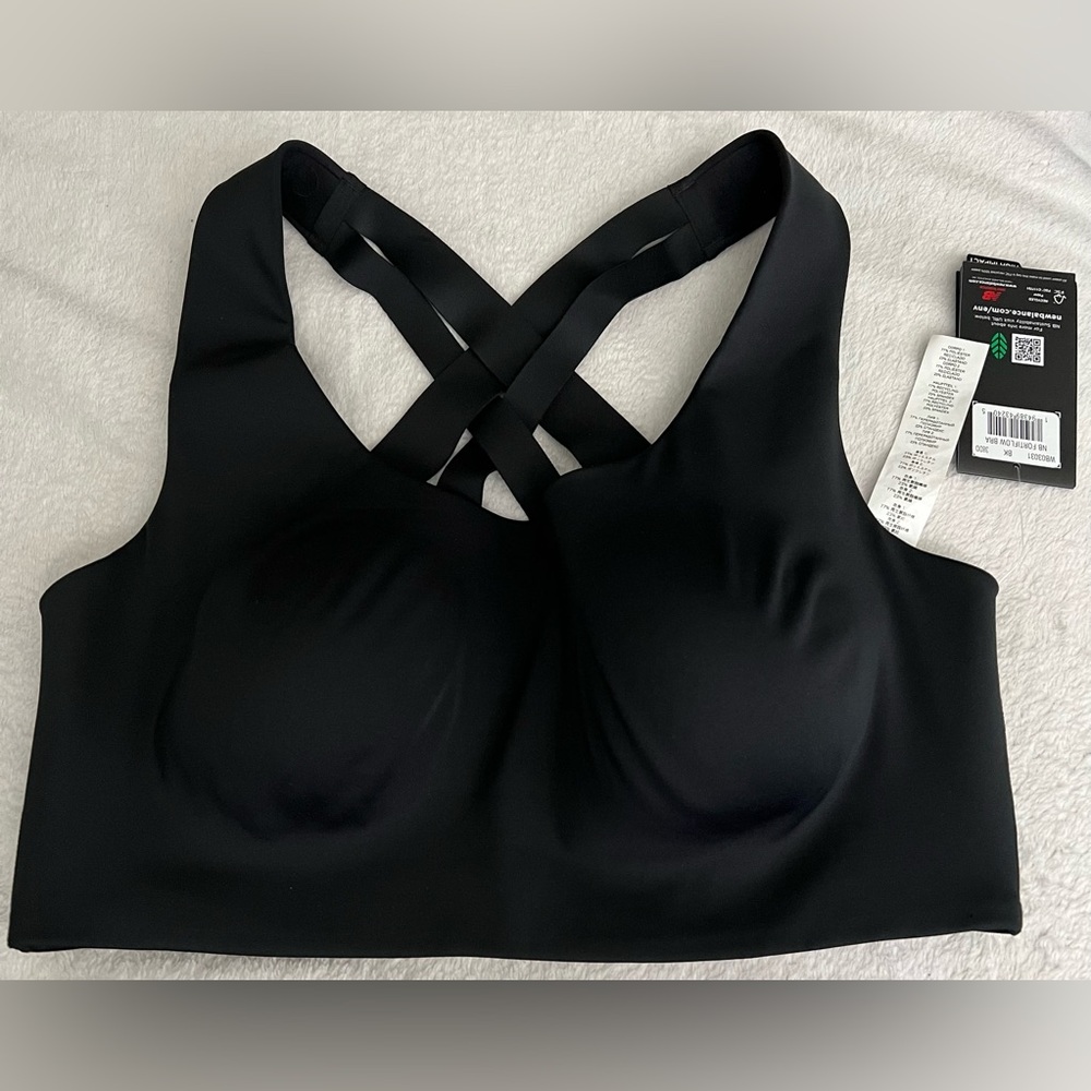 Black Women's Cross-Back Bra